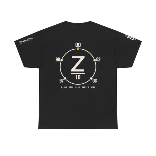 Portrait Graphic Tee — Split Face Black & White Art
