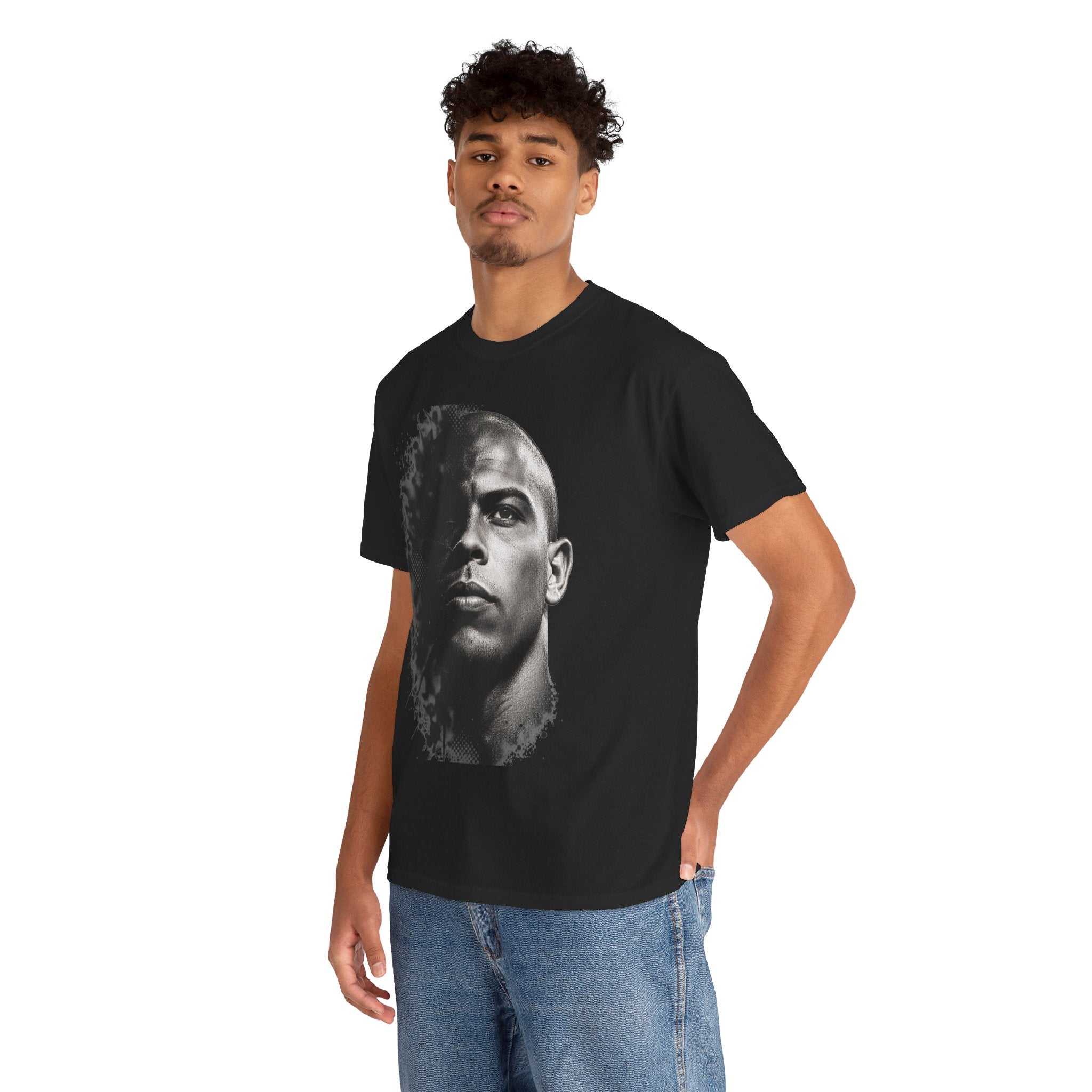 Camiseta de homenaje a Ronaldo de Barrio Diez, detalle del estampado